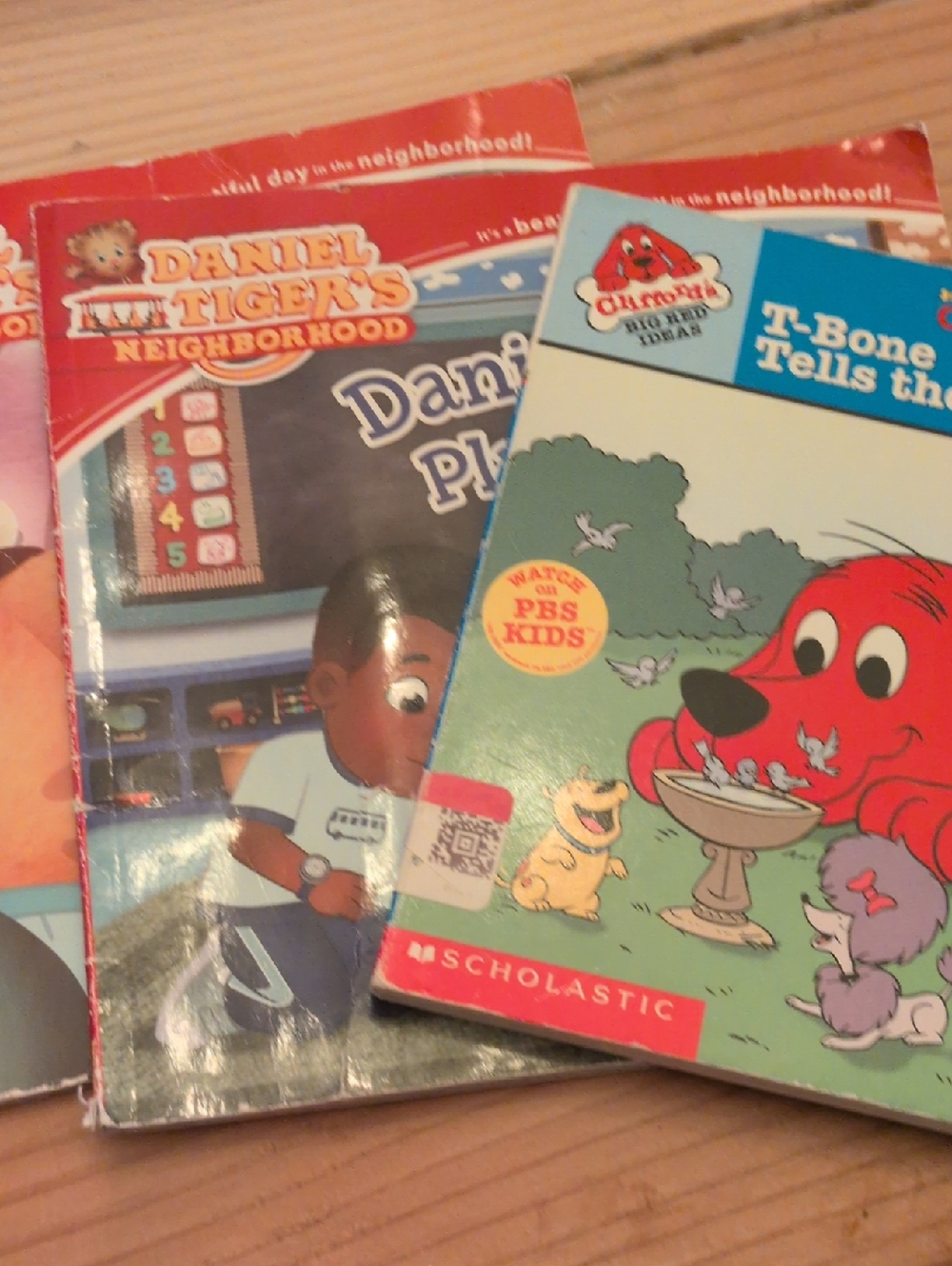 Bundle Of 3 Children's Books -Clifford and Daniel Tiger